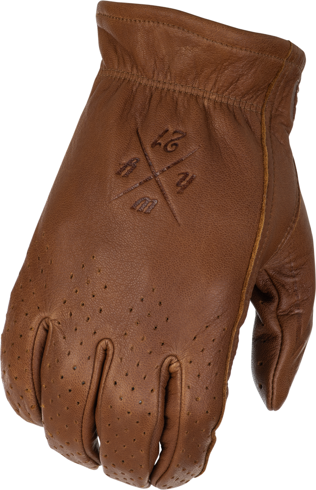 Highway 21 489-00512X 489-00512X LOUIE PERFORATED GLOVES BROWN 2X