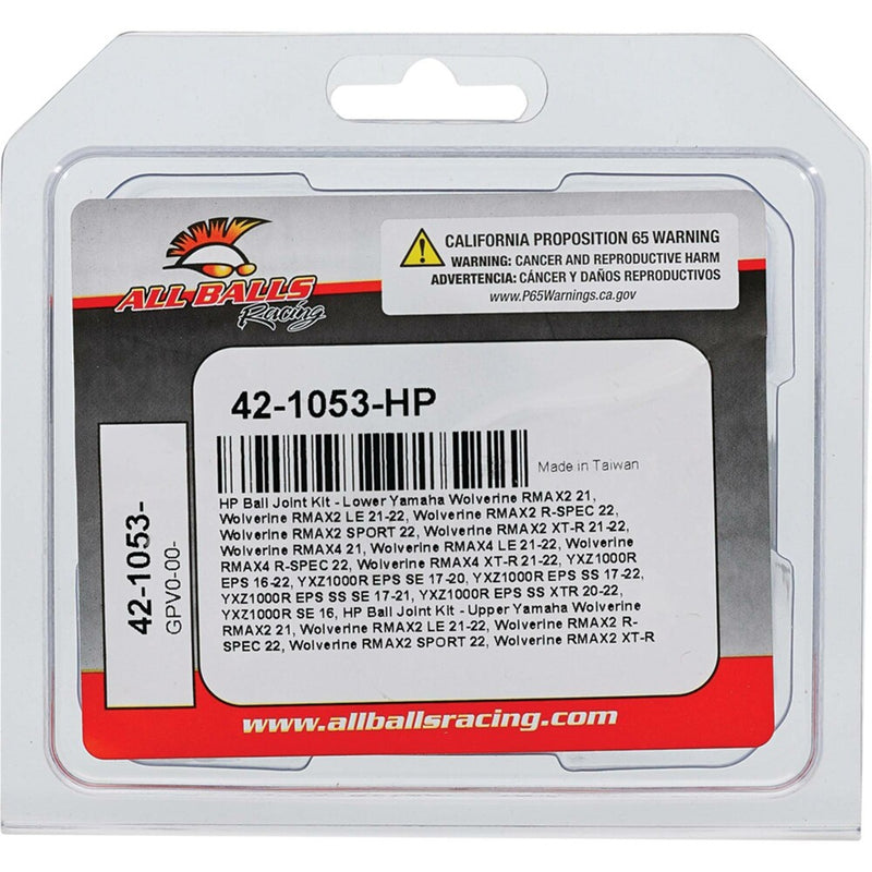 All Balls Ball Joint Kit HP - 42-1053-HP Yamaha UTVs 2016-2025