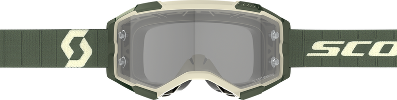 Scott 51-5634 272827-6312327 FURY LS GOGGLE KAKI GREEN LS GREY WORKS