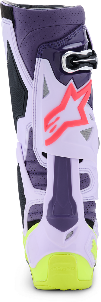 Alpinestars 482-0016010 2010520-3150-10 TECH 10 SUPERVENTED PURP/YLW FLUO/DIVA PINK 10