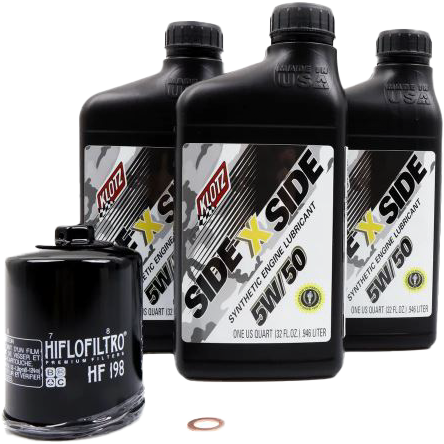 Klotz Oil Sidexside OIL Change Kit 5W50 W OIL Filter POL - KU-100 Polaris UTVs 2013-2023