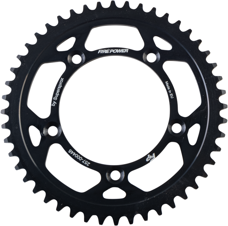 Fire Power 257-000448 FPS-4-48-BLK REAR SPROCKET STEEL 48T BLK
