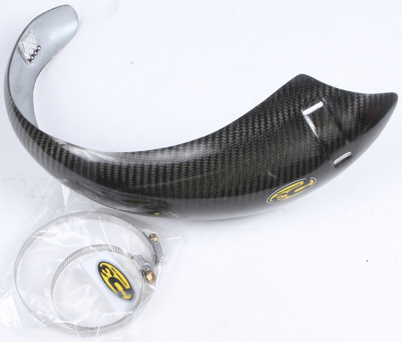 P3 Pipe Guard Carbon Fiber - 101048 For Husqvarna TC 125 / TE 150 2016-2019 | KTM SX 125 / SX 150 2016-2018