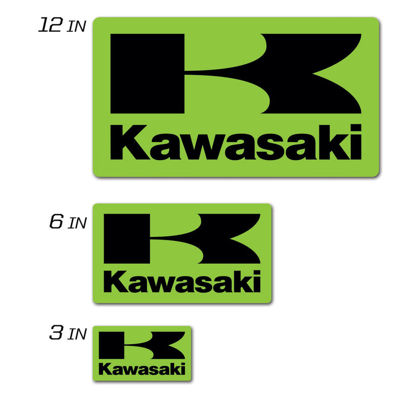 D-cor 862-20108 40-20-108 KAWASAKI ICON DECAL 3" SQUARED KAWASAKI ICON DECAL 3" SQUARED