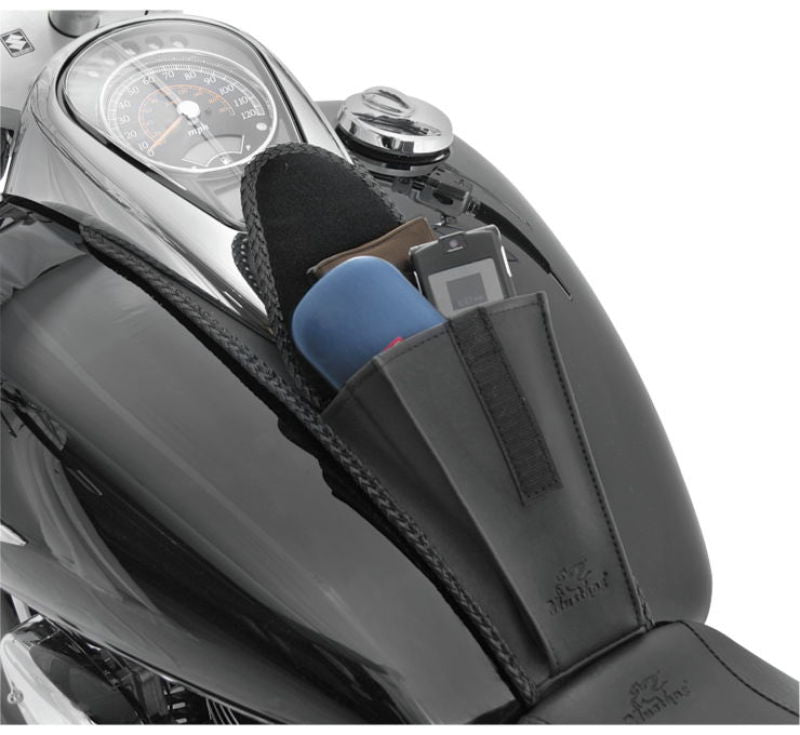 Mustang Motorcycle 93316 Mustang 05-08 Suzuki VL800 Volusia, Boulevard C50 Tank Bib - Black - User 1