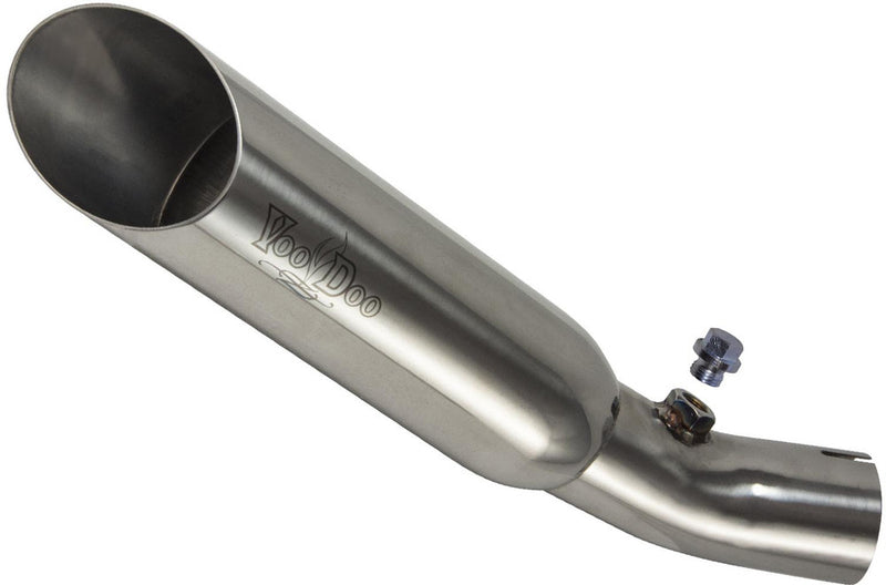 Voodoo Single Shorty Slip-ON Exhaust Polished - VECBR6F4IK1P Honda CBR600F F4I / CBR600F4i 2001-2006