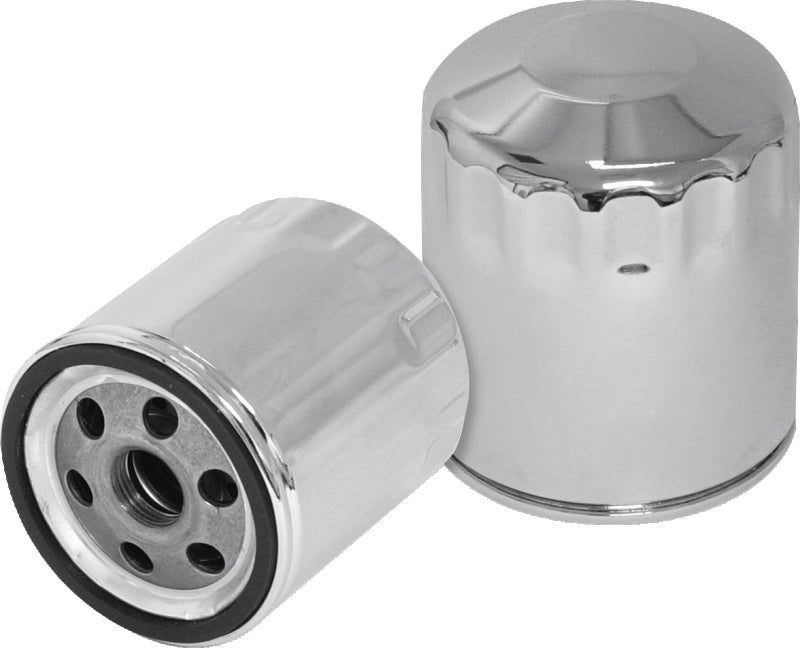S&S Cycle 310-0240 Shovelhead Models Oil Filters - Chrome - 12 Pack - Photo - Primary