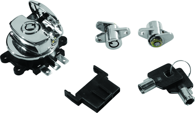 Bikers Choice 483292 99-13 Road King With Hard Bags Chrome Saddlebag Lock Kit - Photo - Primary