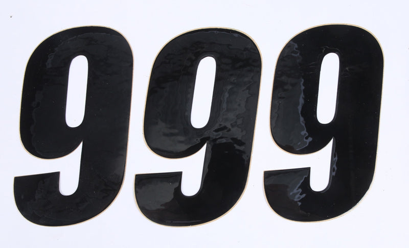 D'cor Visuals D-Cor Number 9 Black 6" 3/PK - 45-26-9
