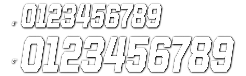 D-cor 862-366 45-36-6 #6 WHITE 6 RACE SERIES 3/PK