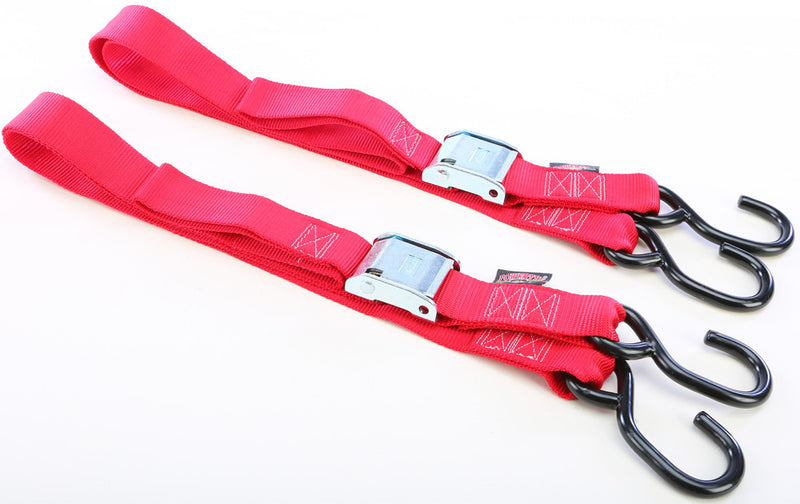 Powertye TIE-Down CAM S-Hook 1.5"X5.5' RED Pair - 28621