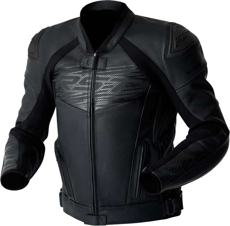Rst 556-3635042 103635BLK-42 TRACTECH EVO D3O JACKET BLACK LEATHER MD
