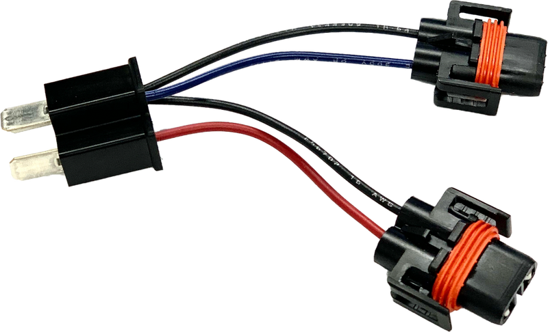 Namz Custom Cycle 850-08650 NHAP-02 HEADLIGHT ADAPTER PIGTAIL W/FEMALE H9/H11-MALE H4 CONN