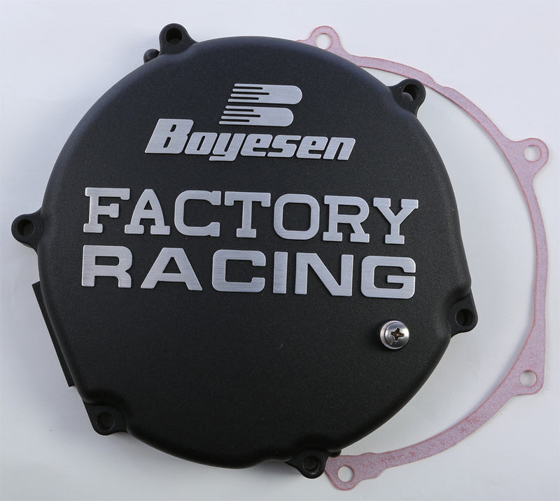 Boyesen Factory Racing Clutch Cover Black - CC-12AB Kawasaki KX 250 2003-2004