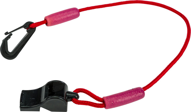 Wps 13-0572 LVW-17 RED FLOATING WHISTLE W/LANYARD (RED)