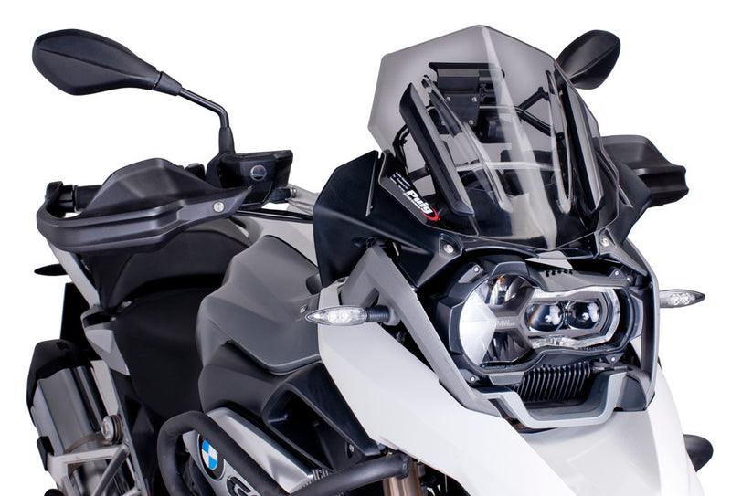Puig Hi-Tech Parts Windscreen Racing Dark Smoke - 6487F BMW R1200GS / R1200GS Adventure / R1250GS / R1250GS Adventure 2013-2019