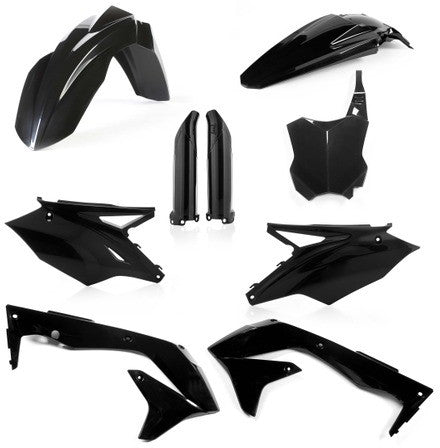 Acerbis Full Plastic Kit Black - 2449570001 Kawasaki KX 450 2016-2017