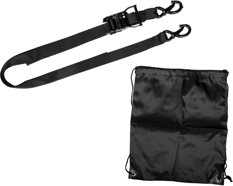 Fire Power 29-13025 29-13025 1.5" X 8' RATCHET SOFT TIE-DOWN BLACK 2/PK