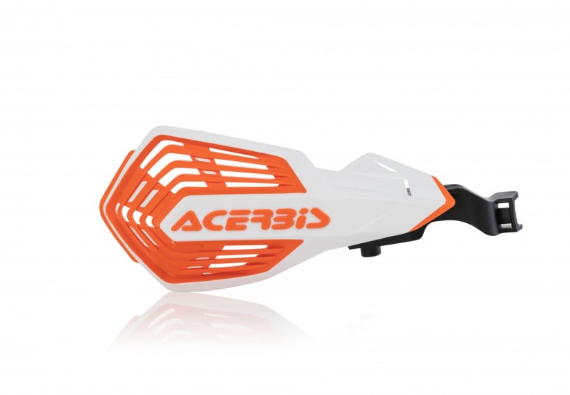 Acerbis 2801975412 21-23 Gasgas/ 14-23 Husq/ 14-23 KTM / 18-23 Sherco K-future Handguard - White/orange - Photo - Primary