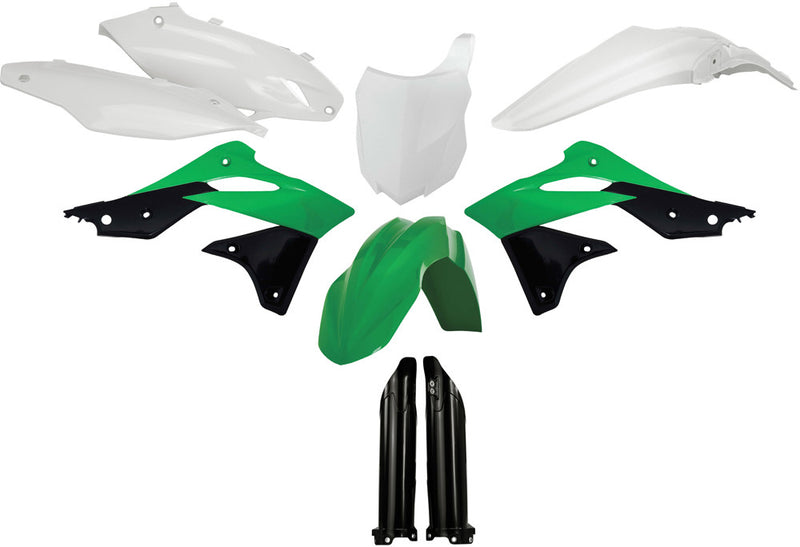 Acerbis Full Plastic Kit Green - 2314184584 Kawasaki KX 250 2013-2016