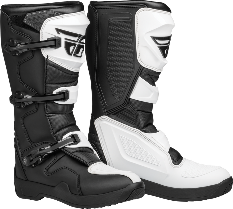 Fly Racing 364-66308 364-66308 MAVERIK LT BOOT WHITE/BLACK SZ 08