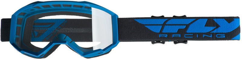 Fly Racing Focus Goggle Blue With Clear Lens - FLA-002