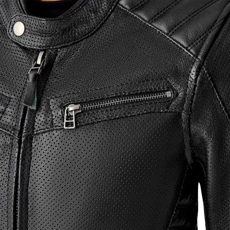 Rst 556-3644020 103644BLK-20 WOMENS ROADSTER AIR D3O JACKET BLACK LEATHER 3XL