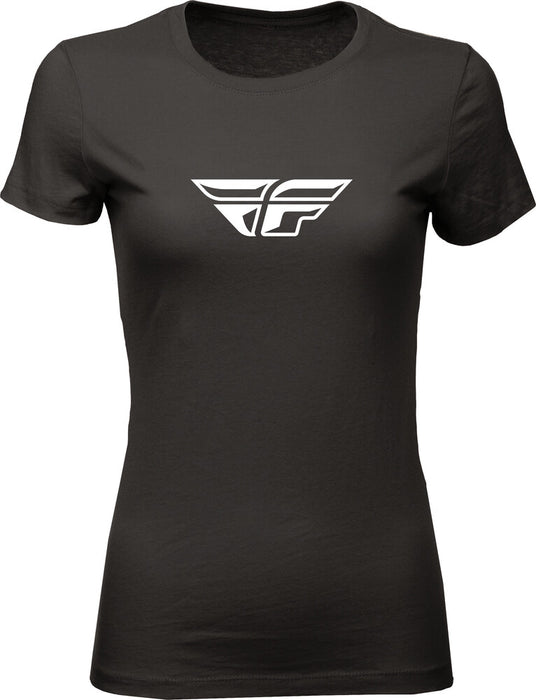 Fly Racing 356-0480L 356-0480L WOMEN'S FLY F-WING TEE BLACK LG
