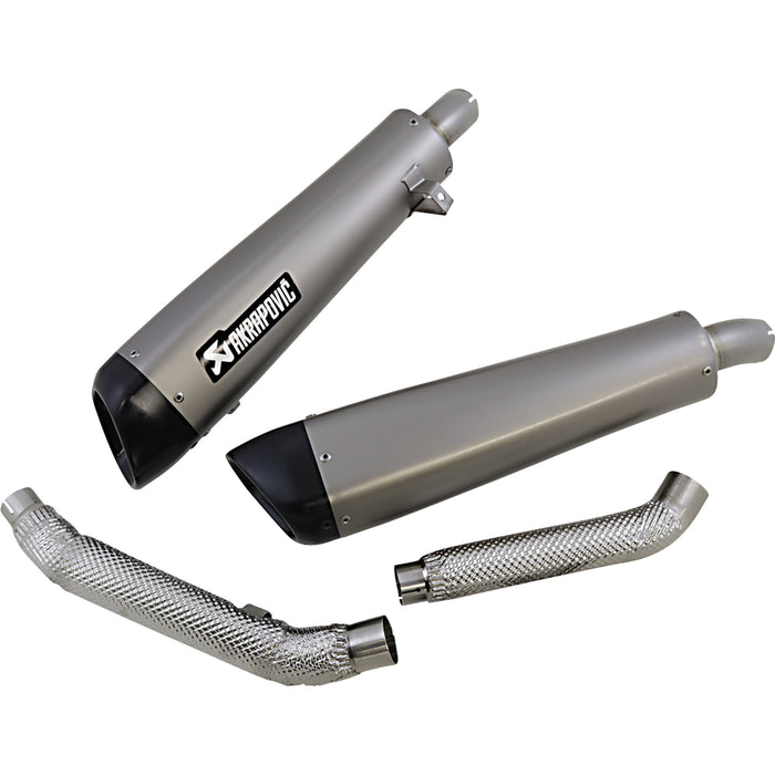 AKRAPOVIC 1811-3943 S-T12SO3-HCQT Titanium Slip-On Line Muffler Titanium Mufflers