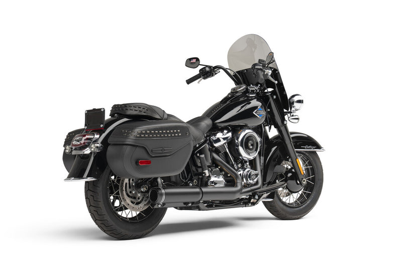 Cobra 4" 2-1 NH Slip-ON Short Black W Black TIP Softail - 6522B For Harley Softail 2025 | Arctic Cat Powder Special 600 2000