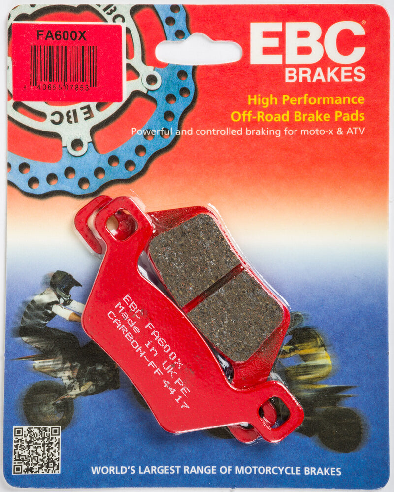 EBC Brake Pads Carbon X Series - FA600X Kymco ATV/UTV Models 2014-2016