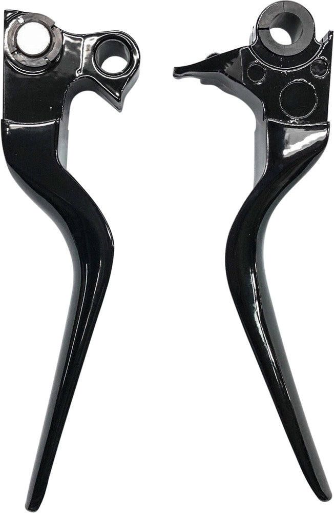 Harddrive 053324 LSR Lever SET Chrome BIG Twin W Cable Clutch For Harley Motorcycles 1996-2006