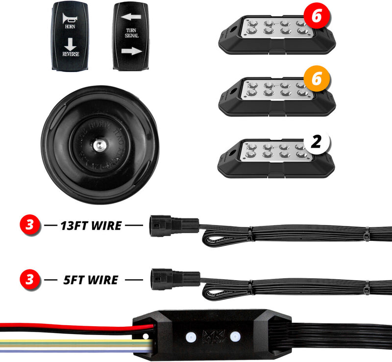 Xk Glow 653-0058 XK-DT-PRO PRO PLUG-AND-PLAY TURN SIGNAL KIT