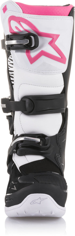 Alpinestars 482-09009 2013218-130-9 TECH 3 STELLA BOOTS BLACK/WHITE/PINK SZ 09