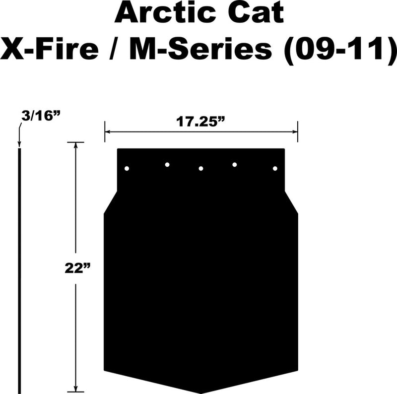 Pdp Snowflap Arctic CAT M-Series X-Fire - SF-209MSPB Arctic Cat Snowmobiles 2009-2011