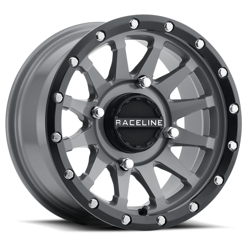 Raceline Wheels Trophy Wheel 14X7 4/137 5+2 (+10MM) Stealth Grey - A95SG-47037+10 Honda Pioneer 2016-2023