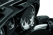 Kuryakyn 7374 Flame Speaker Grills For 14-Up Touring Models Chrome - User 1