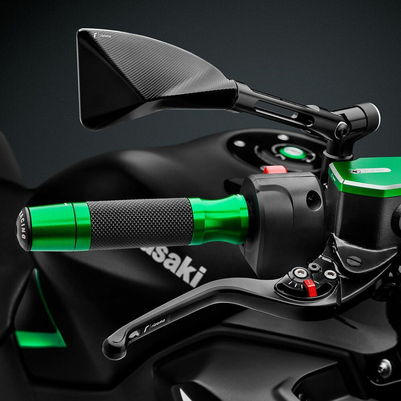 Rizoma Grips Sport 22MM Green - GR205V For Honda CBR650R 2023 | Kawasaki 650 2023 | Moto Guzzi Stone 2023