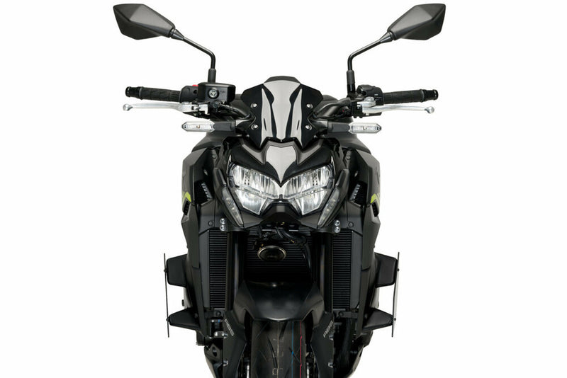 Puig Hi-Tech Parts Downforce Side Spoilers Black - 20284N Kawasaki 900 2017-2022