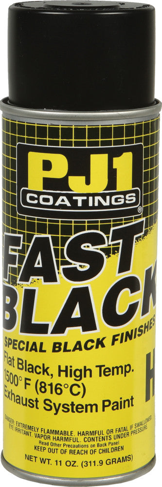 Pj1 57-0161 16-HIT FAST BLACK 1500F HIGH TEMP FLAT FINISH 11OZ