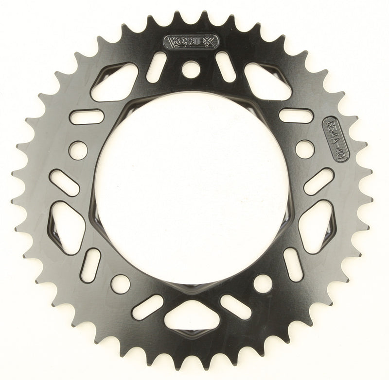 Vortex Rear F5 Sprocket Aluminum 40T-520 Black HC Yamaha - 654AK-40