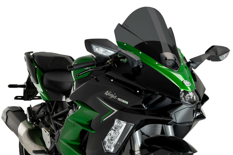 Puig Hi-Tech Parts Windscreen Z-Racing Dark Smoke - 21714F Kawasaki Ninja 2023