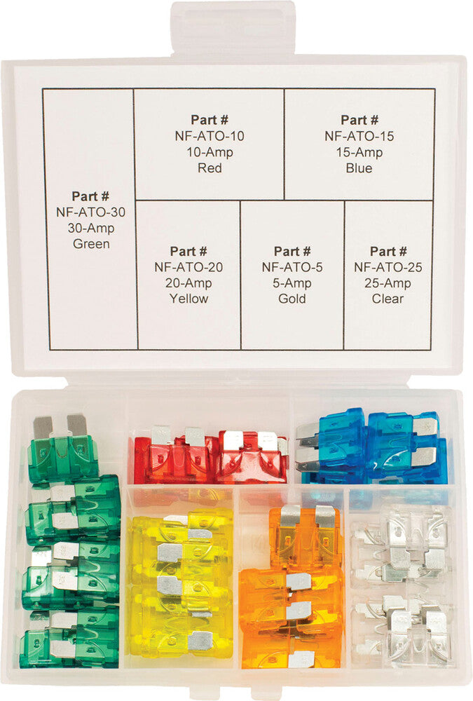 Namz Custom Cycle 850-08412 NF-ATO-KIT ASSORTED ATO FUSE KIT 40PC