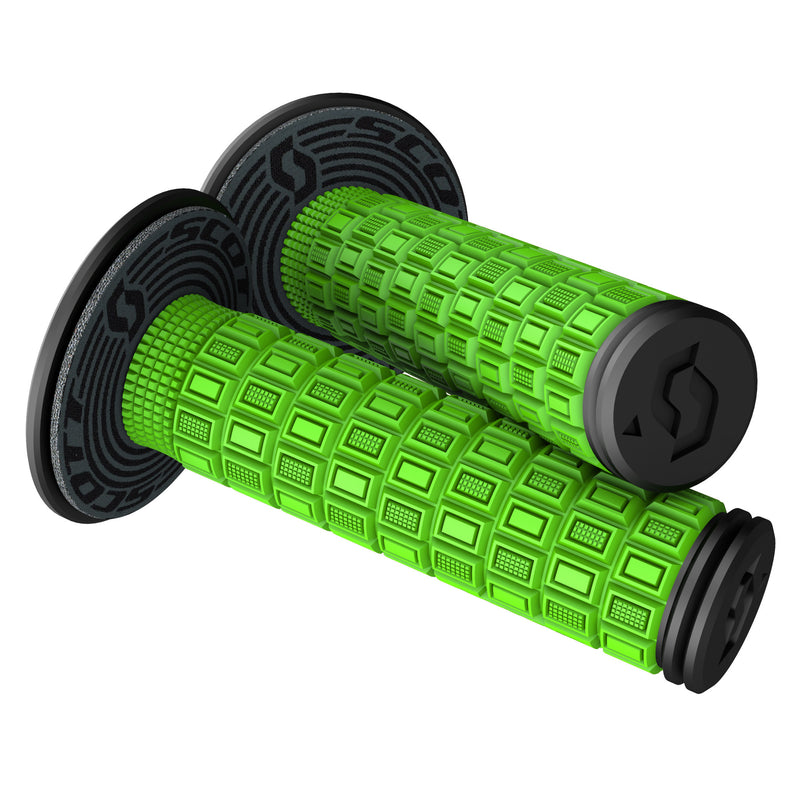 SCOTT 0630-3015 269305-4376 Mellow + Donut Grips Grips - Mellow - Green/Black