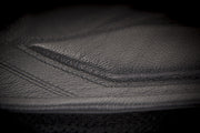 Leather stitching detail on Blockade Vest