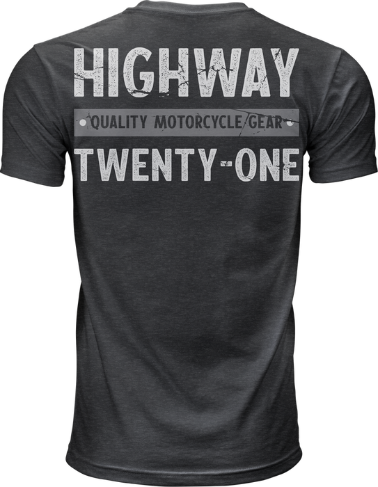 Highway 21 489-1921X 489-1921X HIGHWAY TEE BLACK XL