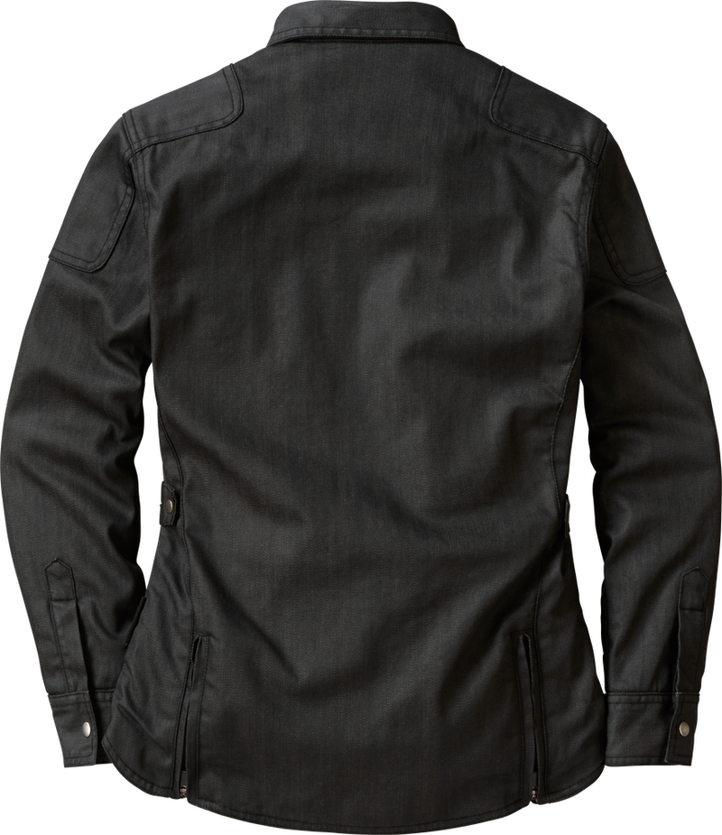 Scorpion Exo 75-6117L 52101-5 COVERT WOMENS WAX RIDING SHIRT BLACK LG