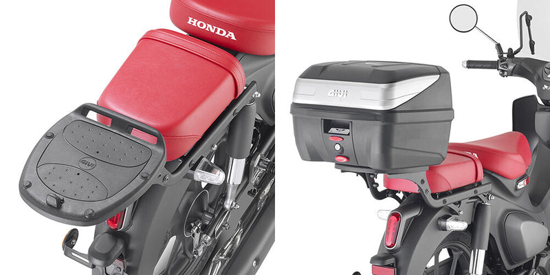 Givi Specific Rear Rack Monolock - SR1195 Honda C125A Super Cub / Super Cub 2022-2024
