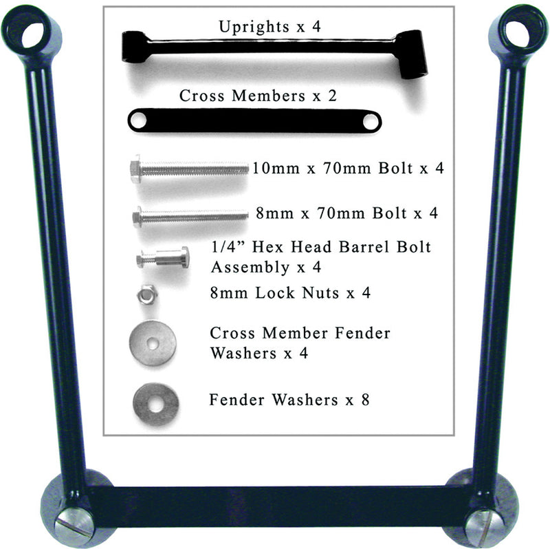 Willie & Max 63-0256 58633-00 UNIVERSAL HARD MOUNT KIT PAIR
