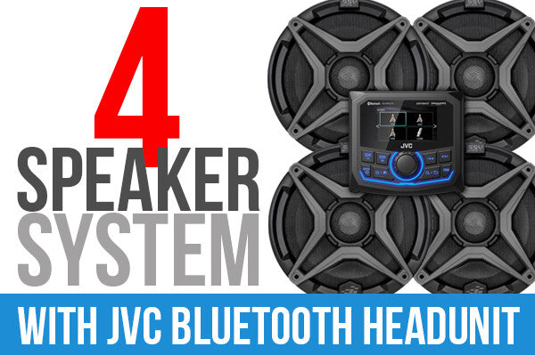 Ssv Works 4 Speaker Plug AND Play Kit With JVC MR1 Receiver - RZ5-4A1 Polaris RZR 2020